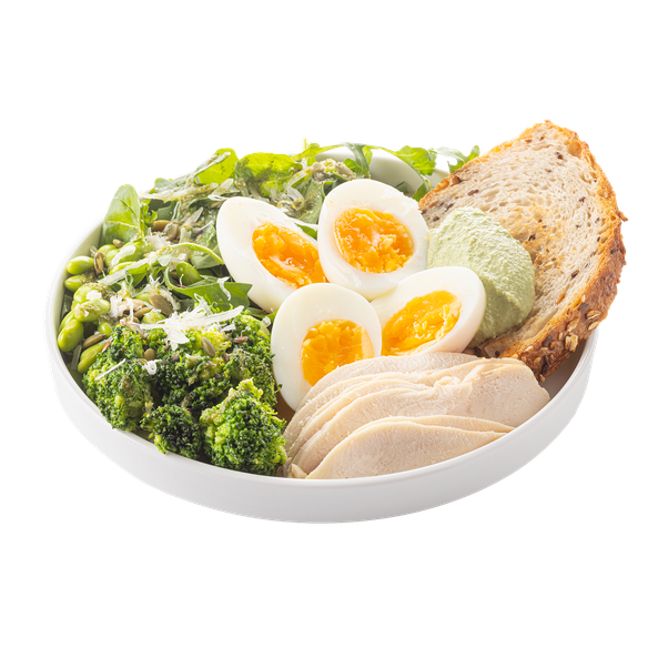 Фитнес завтрак (с цыплёнком)