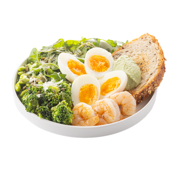 Фитнес завтрак (с креветкой)