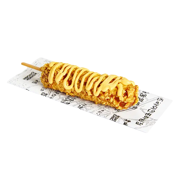 Корн-дог Сырный в кукурузных хлопьях