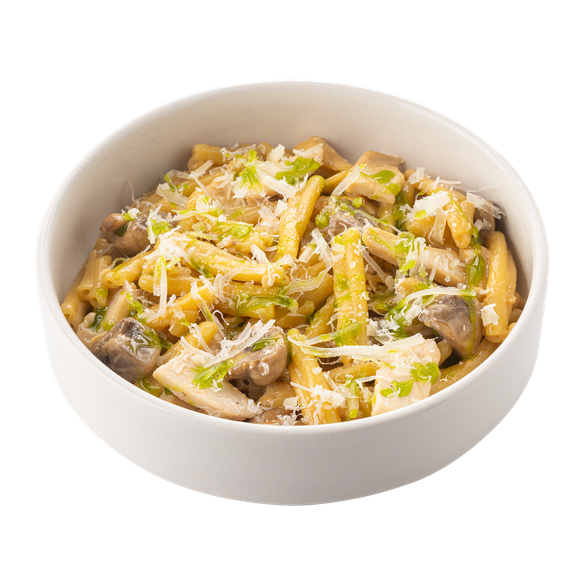 Паста с цыплёнком и грибами